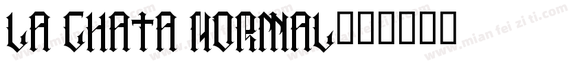 La chata Normal字体转换